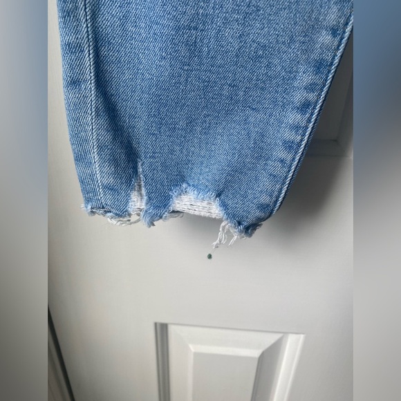 Loft High Waisted Skinny Jeans with Chewed Hems Size 4 - Picture 2 of 8